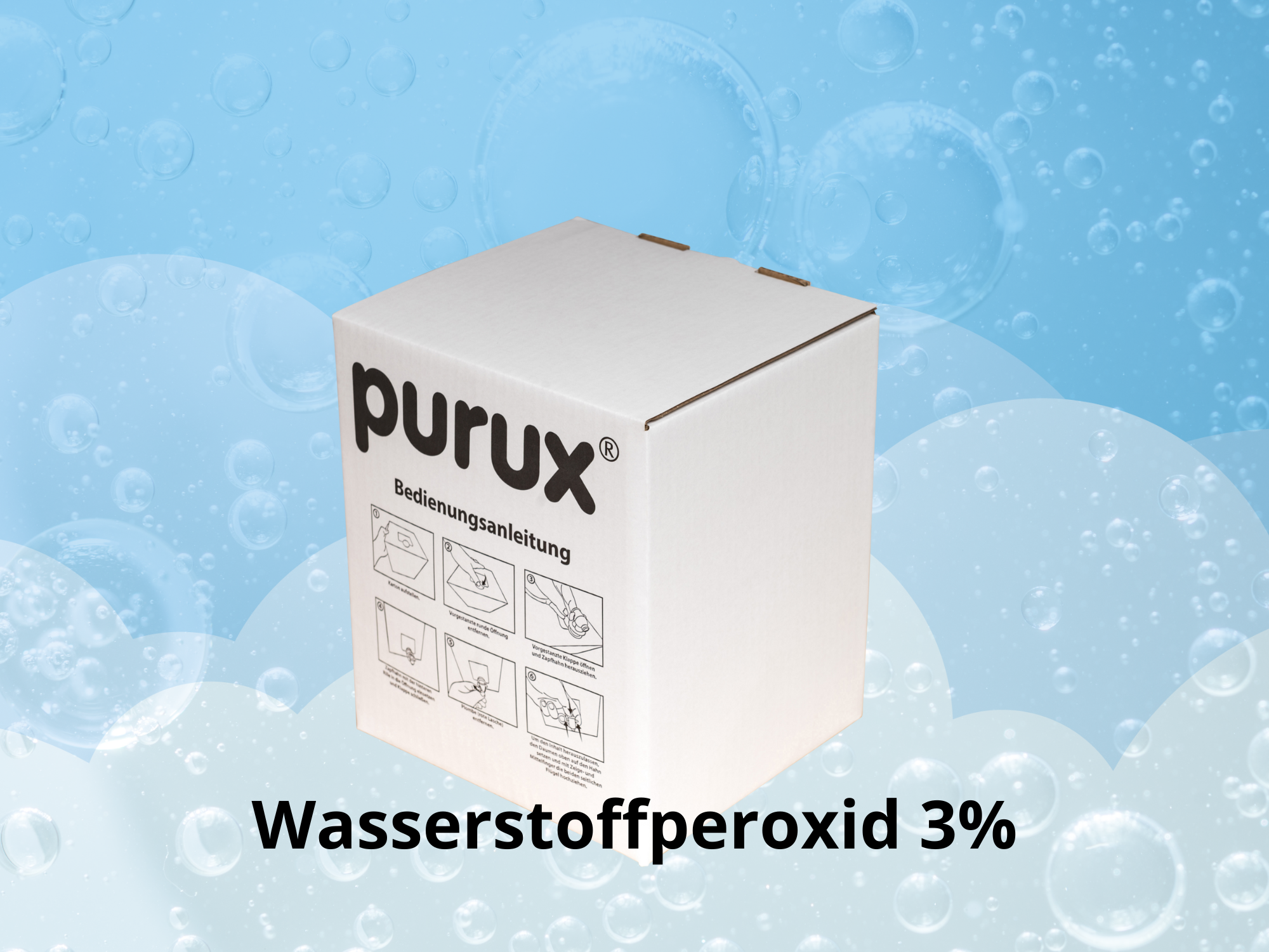 purux Wasserstoffperoxid 3 %: Klar, rein & ohne Zusätze